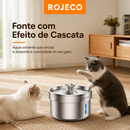 Fonte Automática Inteligente em Aço Inox 2L para Gatos e Cães
