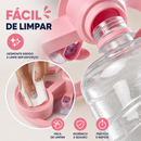 Bebedouro Automático para Gatos por Gravidade Antiderrapante com Garrafa Reutilizável