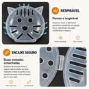 Capacete Protetor Transparente para Gatos | Anti Mordidas, Banho, Tosa e Corte de Unhas