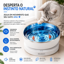 Fonte de Água Magnética com Peixinhos Sem Fio para Gatos AquaMag Ultra Silenciosa, Sem Filtro e Bateria de Até 100 Dias