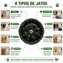 Chuveirinho de Banho Pet com Espuma 8 em 1 – Pistola Multifuncional para Pet Shop Banho e Tosa Cães e Gatos
