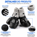Kit com 4 Botinhas Impermeáveis Antiderrapantes para Cães e Gatos – Proteção Contra Chuva, Frio, Neve e Pisos Quentes | Conforto e Segurança para as Patas
