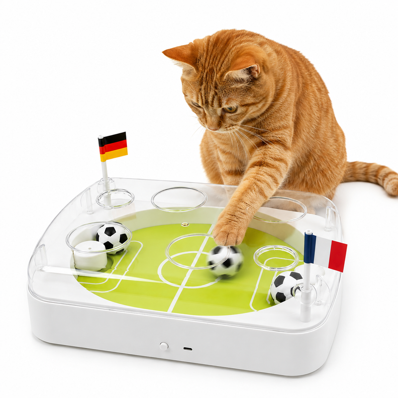 Campo de Futebol Interativo para Gatos com Sensor de Movimento