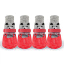 Kit com 4 Botinhas Impermeáveis Antiderrapantes para Cães e Gatos – Proteção Contra Chuva, Frio, Neve e Pisos Quentes | Conforto e Segurança para as Patas