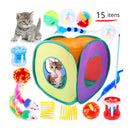 Brinquedo Toca para Gatos com 15 Itens Interativos