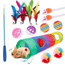 Túnel para Gatos com 14 Itens Interativos