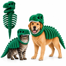 Fantasia Pet Dinossauro T-Rex – Roupa de Halloween para Cães e Gatos