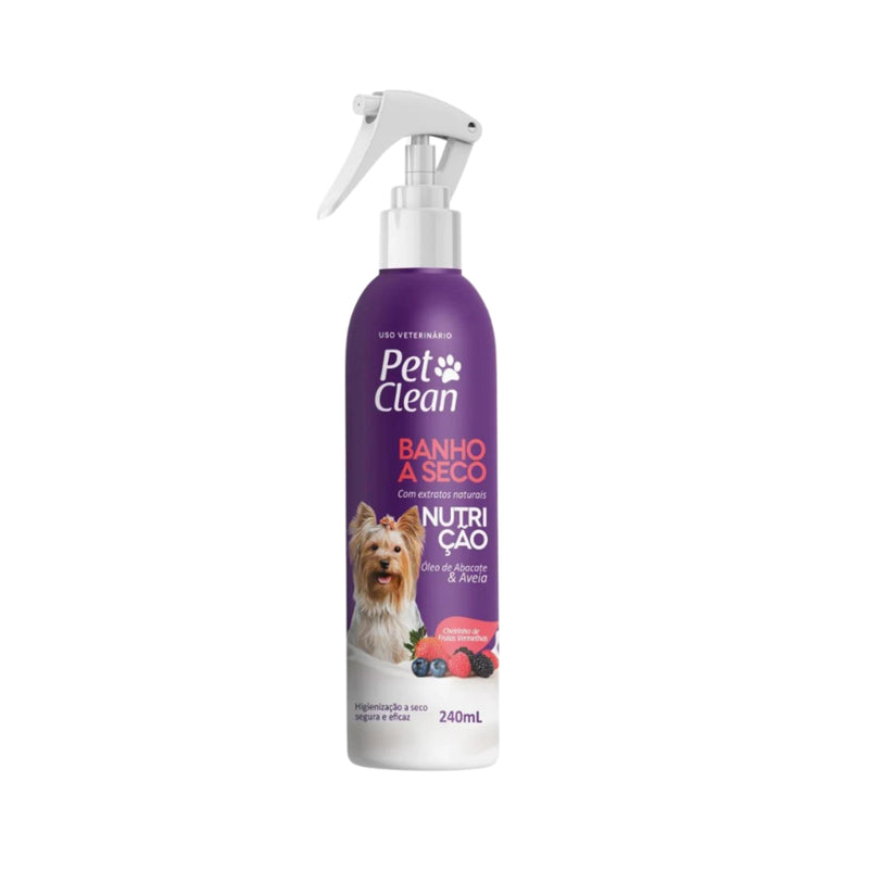 Banho a Seco Nutrição Pet Clean 240 ml para Cães e Gatos