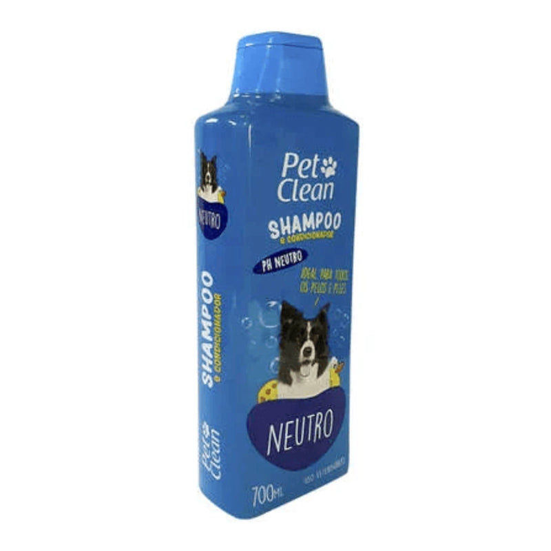 Shampoo e Condicionador Pet Clean Neutro para Cães e Gatos - 700 mL