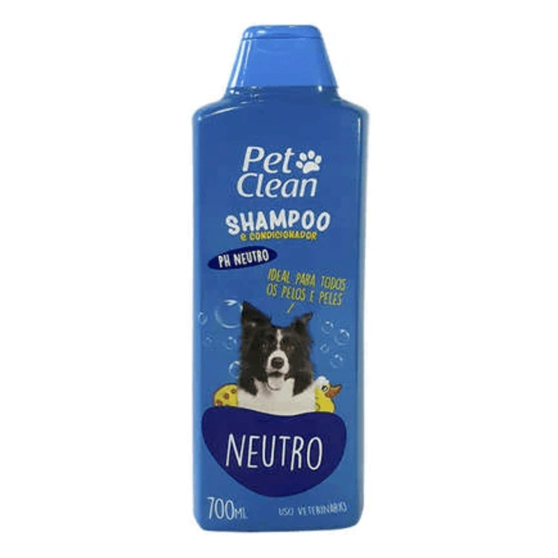 Shampoo e Condicionador Pet Clean Neutro para Cães e Gatos - 700 mL